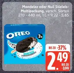 Edeka Mondelez oder Nuii Stieleis-Multipackung Angebot