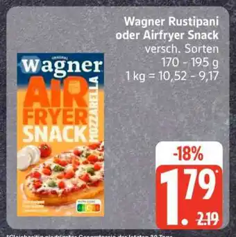 Edeka Wagner Rustipani oder Airfryer Snack Angebot