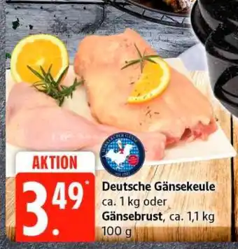Edeka Deutsche Gänsekeule oder Gänsebrust Angebot