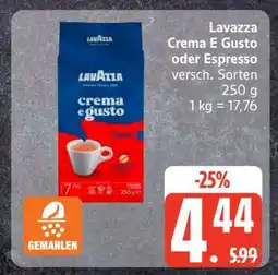 Edeka Lavazza Crema E Gusto oder Espresso Angebot