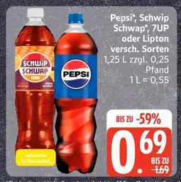 Edeka Pepsi, Schwip Schwap, 7UP oder Lipton Angebot