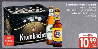 Edeka Krombacher oder Vitamalz Angebot