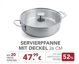 Edeka Servierpfanne mit Deckel 26 cm Angebot