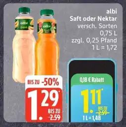Edeka Albi Saft oder Nektar Angebot