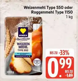 Edeka Weizenmehl Type 550 oder Roggenmehl Type 1150 Angebot