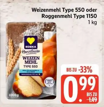Edeka Weizenmehl Type 550 oder Roggenmehl Type 1150 Angebot