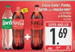 Edeka Coca-Cola, Fanta, Sprite oder Mezzo Mix Angebot