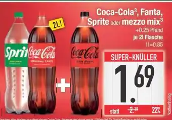 Edeka Coca-Cola, Fanta, Sprite oder Mezzo Mix Angebot