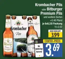Edeka Krombacher Pils oder Bitburger Premium Pils Angebot