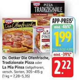 Edeka Dr. Oetker Die Ofenfrische, Tradizionale Pizza oder La Mia Pinsa Angebot
