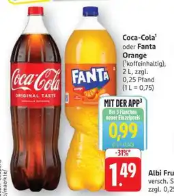Edeka Coca-Cola oder Fanta Orange Angebot