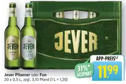 Edeka JEVER Pilsener oder Fun Angebot