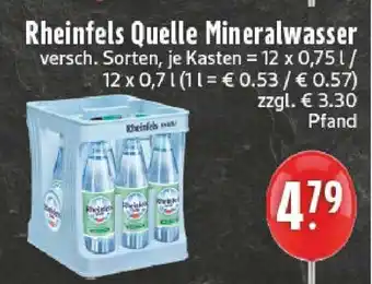 Edeka Rheinfels Quelle Mineralwasser Angebot