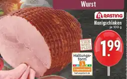 Edeka Rasting Honigschinken Angebot