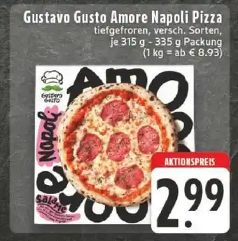 Edeka GUSTAVO GUSTO Amore Napoli Pizza Angebot