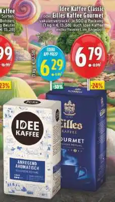 Edeka Idee Kaffee Classic oder Eilles Kaffee Gourmet Angebot