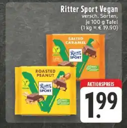 Edeka Ritter Sport Vegan Angebot