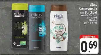 Edeka elkos Cremedusche oder Duschgel Angebot