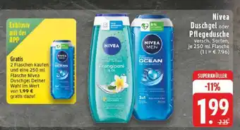Edeka Nivea Duschgel oder Pflegedusche Angebot