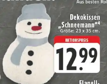 Edeka Dekokissen 'Schneemann' Angebot