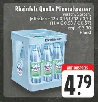 Edeka Rheinfels Quelle Mineralwasser Angebot