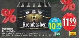 Edeka Krombacher Pils oder Radler Angebot
