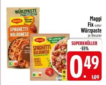 Edeka MAGGI Fix oder Würzpaste Angebot