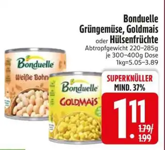 Edeka Bonduelle Grüngemüse, Goldmais oder Hülsenfrüchte Angebot