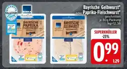 Edeka Bayrische Gelbwurst oder Paprika-Fleischwurst Angebot
