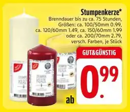 Edeka Stumpenkerze Angebot