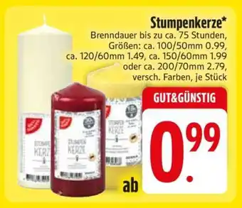 Edeka Stumpenkerze Angebot