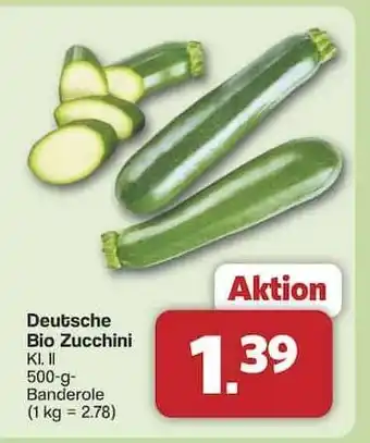 Famila Nord Ost Deutsche Bio Zucchini Angebot