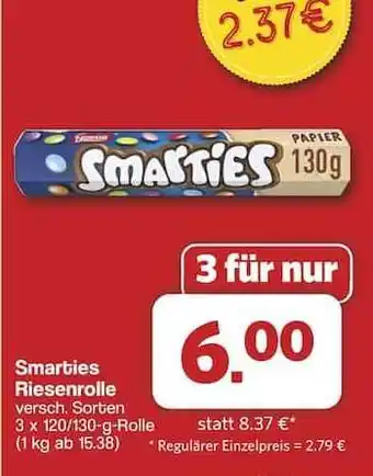 Famila Nord Ost Smarties Riesenrolle Angebot