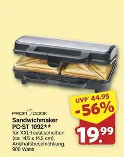 Famila Nord Ost Sandwichmaker PC-ST 1092 Angebot