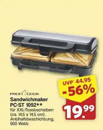Famila Nord Ost Sandwichmaker PC-ST 1092 Angebot