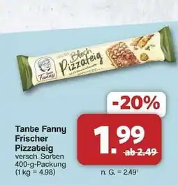 Famila Nord Ost Tante Fanny Frischer Pizzateig Angebot