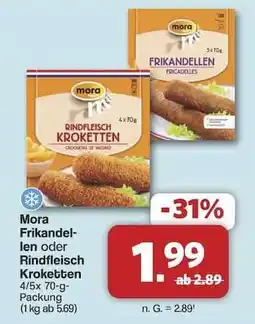 Famila Nord Ost Mora Frikandellen oder Rindfleisch Kroketten Angebot