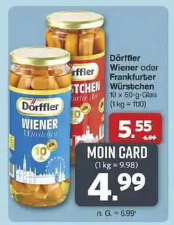 Famila Nord Ost Dörffler Wiener oder Frankfurter Würstchen Angebot