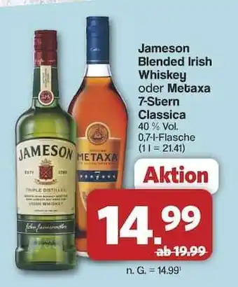 Famila Nord Ost Jameson Blended Irish Whiskey oder Metaxa 7-Stern Classica Angebot