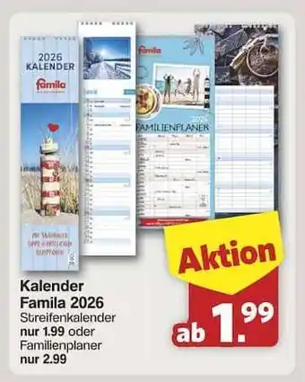 Famila Nord Ost Kalender Famila 2026 Angebot