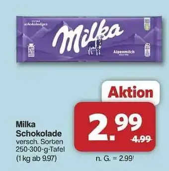 Famila Nord Ost MILKA Schokolade Angebot