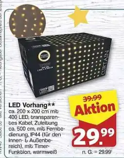 Famila Nord Ost LED Vorhang Angebot