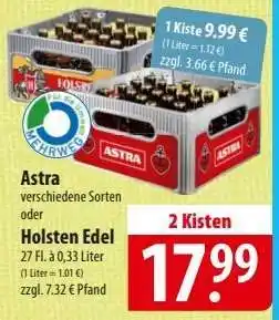 Famila Nord Ost Astra verschiedene Sorten oder Holsten Edel Angebot