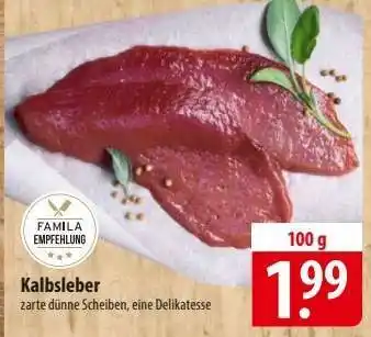 Famila Nord Ost Kalbsleber Angebot