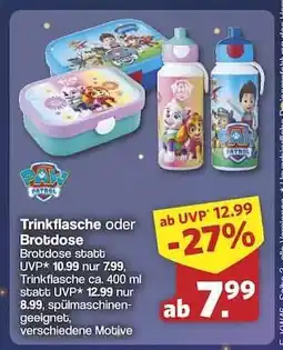 Famila Nord Ost Trinkflasche oder Brotdose Angebot