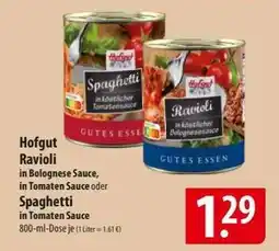 Famila Nord Ost Hofgut Ravioli/Spaghetti Angebot