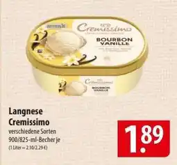 Famila Nord Ost LANGNESE Cremissimo Angebot