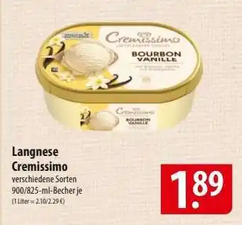 Famila Nord Ost LANGNESE Cremissimo Angebot