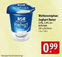 Famila Nord Ost Weihenstephan Joghurt natur Angebot