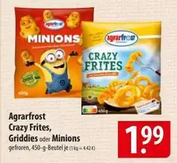 Famila Nord Ost Agrarfrost Crazy Frites, Griddies oder Minions Angebot